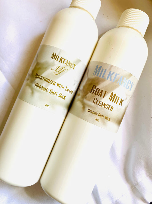 Milky Lotion & Cleanser Set/ goat milk